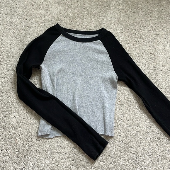 Brandy Melville Tops - Black and grey T-Shirt